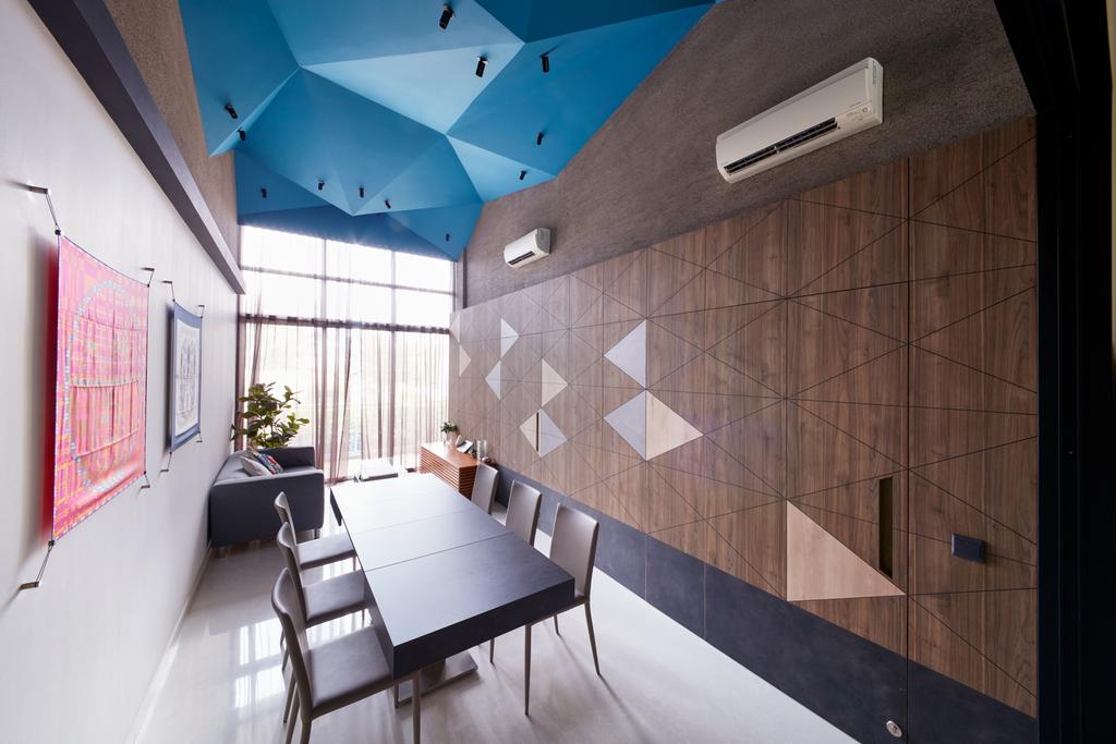 Contemporary, Condo, Dining Room, Jade Residences, Interior Designer, Free Space Intent, Feature Wall, Ceiling Design