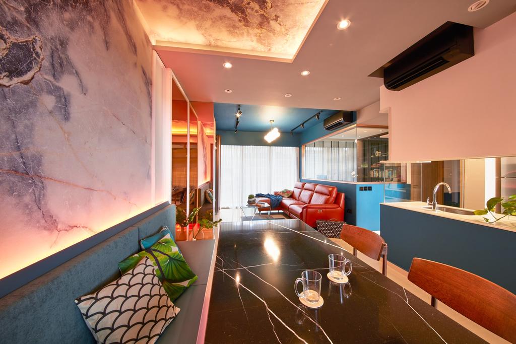 Eclectic, Condo, Dining Room, Choa Chu Kang Grove, Interior Designer, Free Space Intent, Contemporary