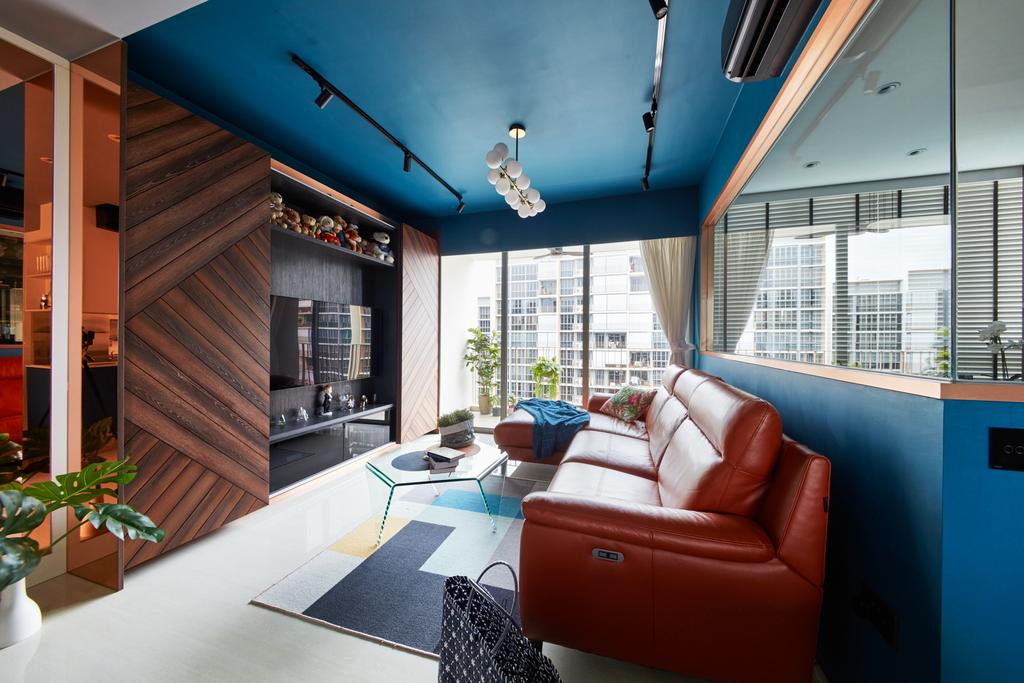 Eclectic, Condo, Living Room, Choa Chu Kang Grove, Interior Designer, Free Space Intent, Contemporary