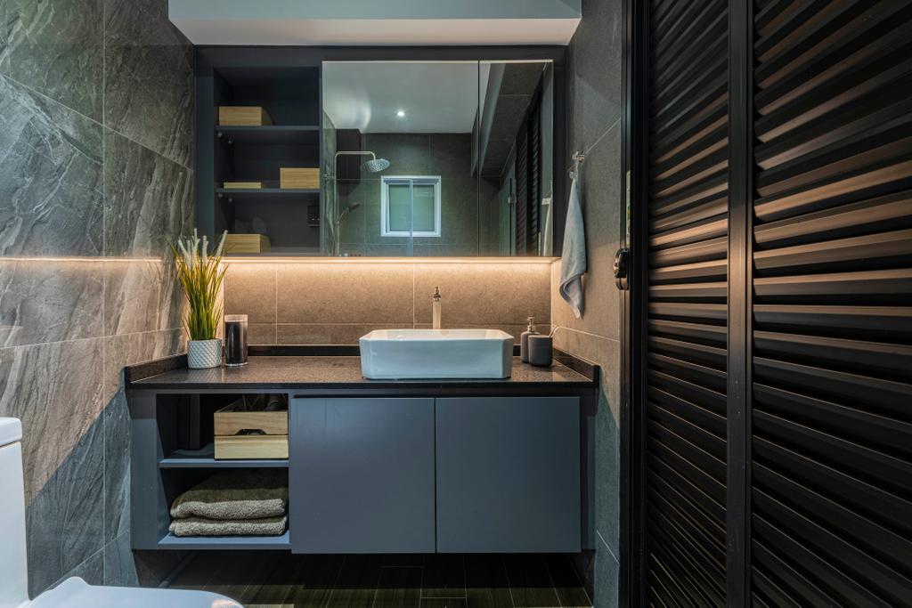 Modern, HDB, Bathroom, Choa Chu Kang Crescent, Interior Designer, Fifth Avenue Interior, Contemporary