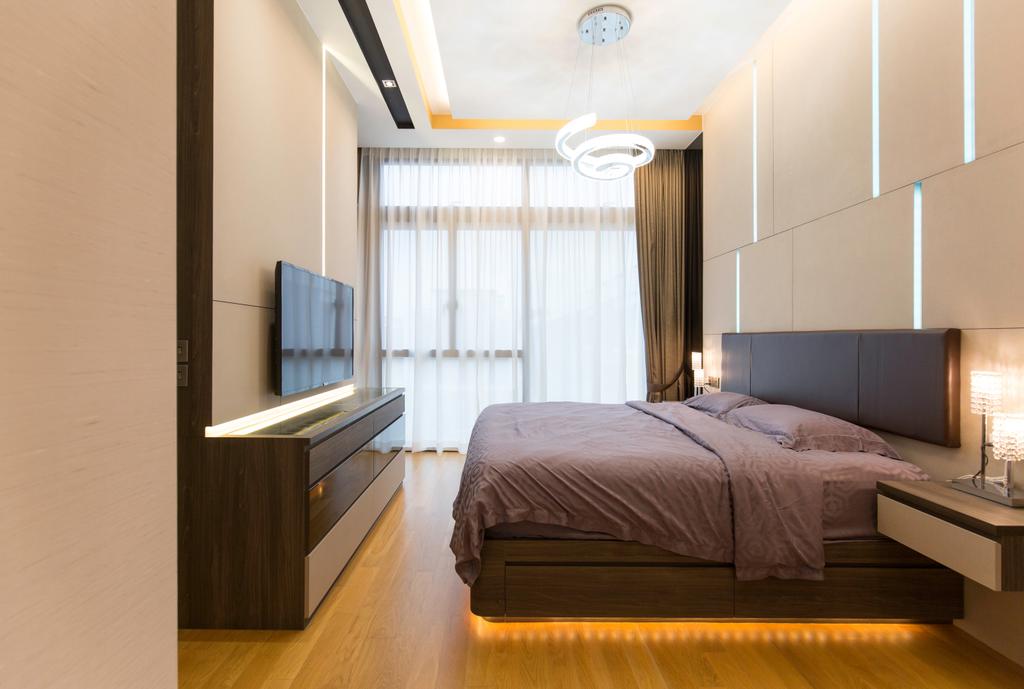 Contemporary, Landed, Bedroom, Wak Hassan Drive, Interior Designer, U-Home Interior Design