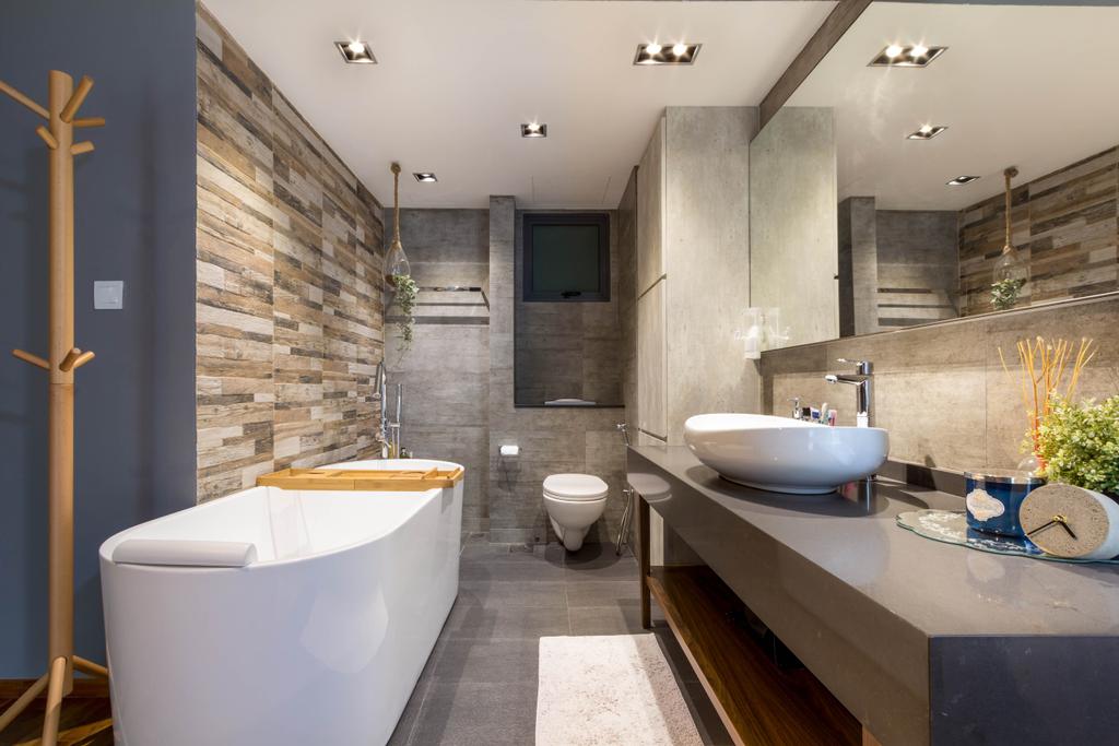 Modern, HDB, Bathroom, Pinnacle @ Duxton, Interior Designer, Fineline Design