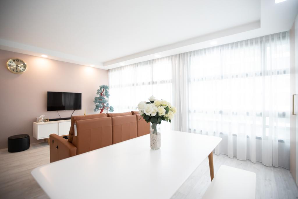 Scandinavian, HDB, Living Room, Eunos Crescent, Interior Designer, Forefront Interior