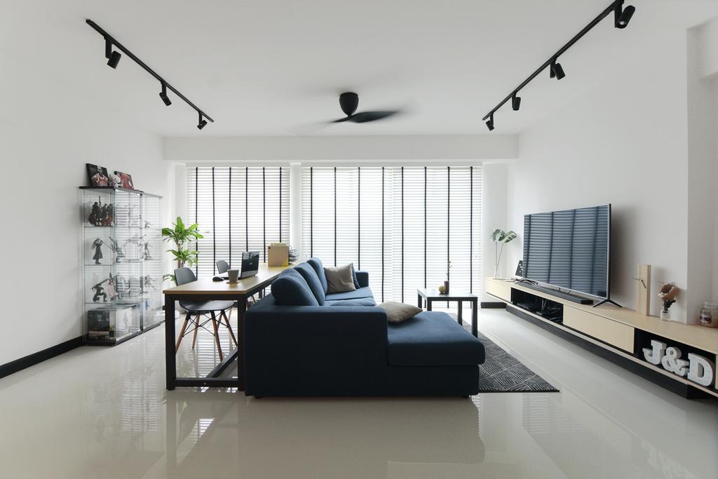 Scandinavian, HDB, Living Room, Bukit Batok West Avenue 6, Interior Designer, Van Hus Interior Design
