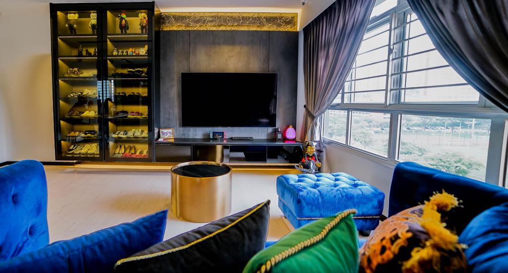 Contemporary, HDB, Living Room, Bukit Batok West Avenue 8, Interior Designer, Kingsley Interior