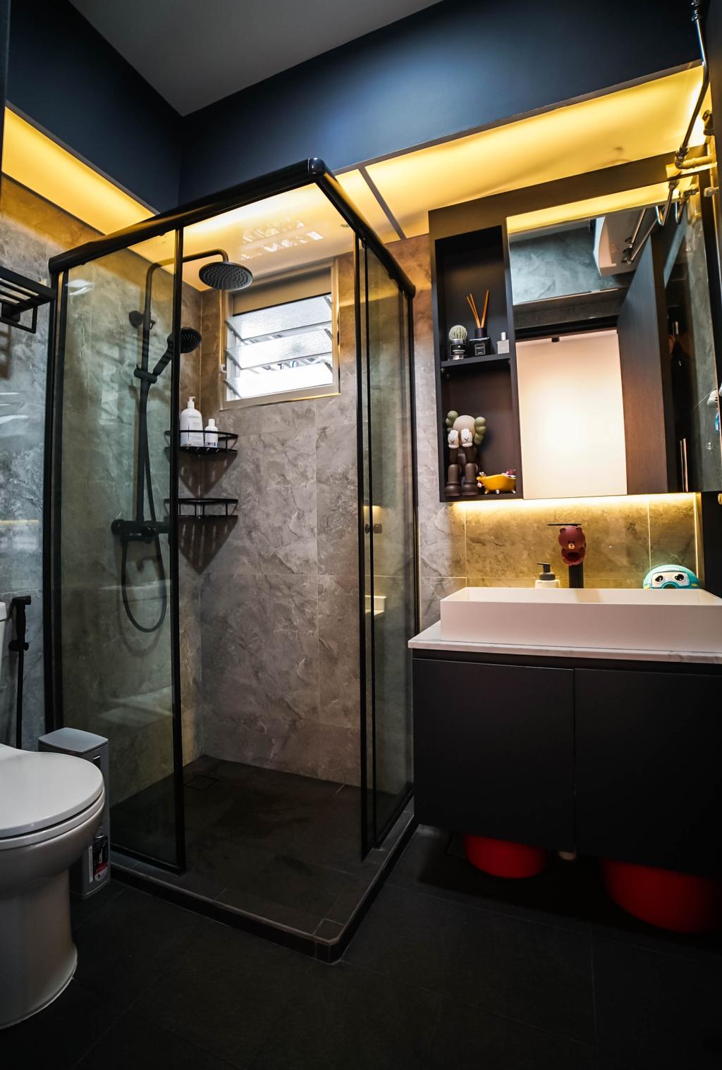 Contemporary, HDB, Bathroom, Bukit Batok West Avenue 8, Interior Designer, Kingsley Interior