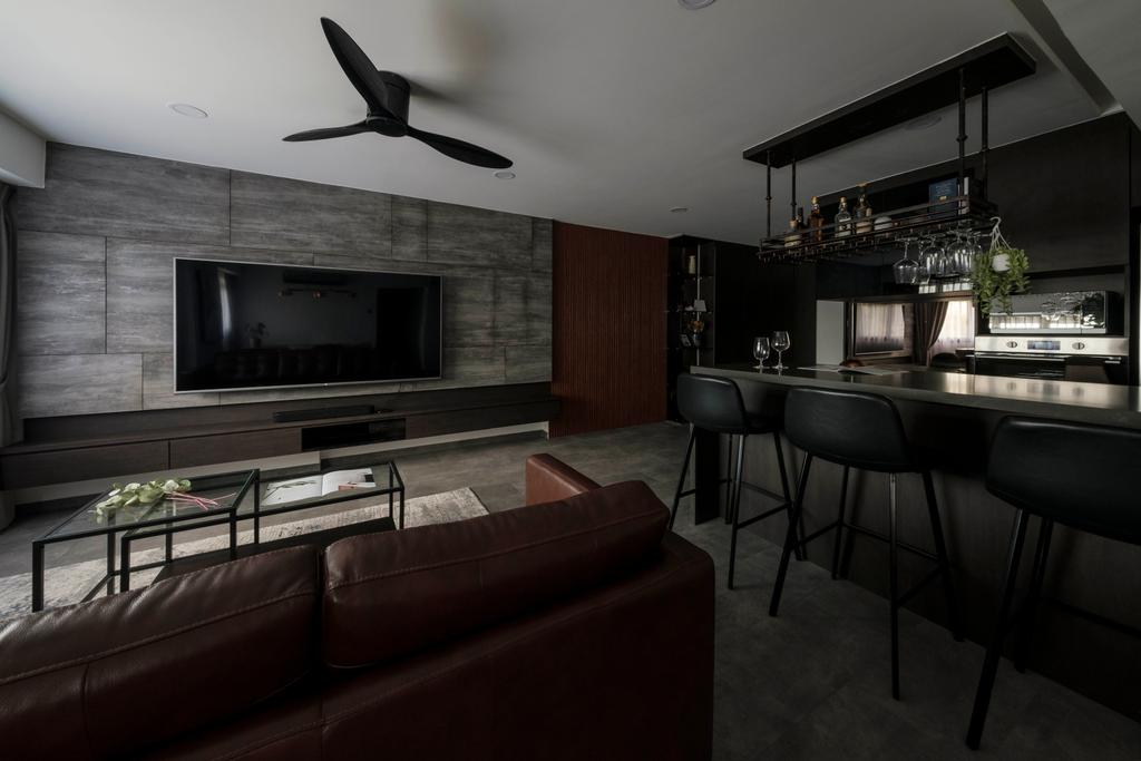 Modern, HDB, Living Room, Cantonment Close, Interior Designer, Starry Homestead