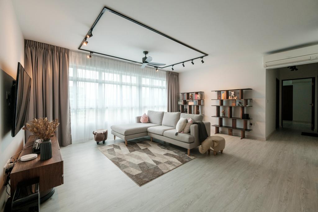 Contemporary, HDB, Living Room, Fernvale Link, Interior Designer, Starry Homestead