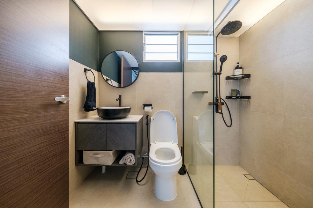 Contemporary, HDB, Bathroom, Fernvale Link, Interior Designer, Starry Homestead