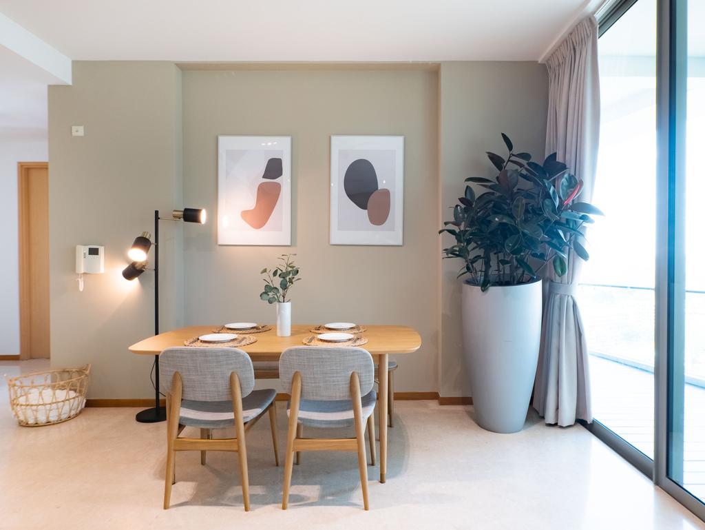 Scandinavian, Condo, Dining Room, Lush on Holland Hill, Interior Designer, Hmlet Interiors