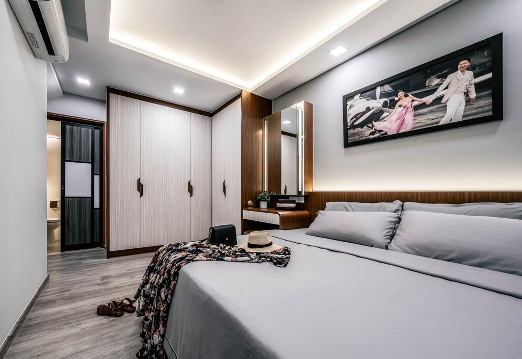 Contemporary, HDB, Bedroom, Tampines North Drive 1, Interior Designer, Weiken.com