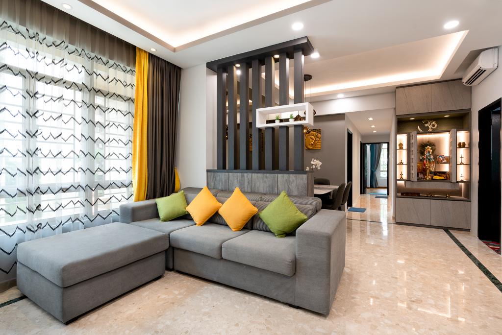Contemporary, Condo, Living Room, Northvale, Interior Designer, ChengYi Interior Design