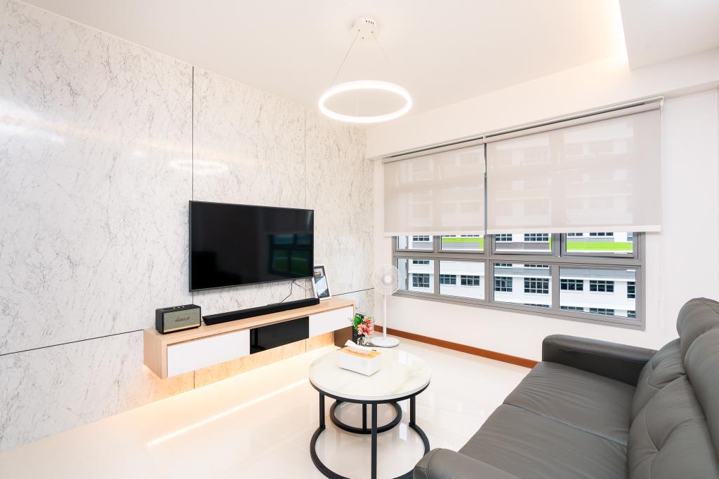 Contemporary, HDB, Living Room, Tampines North Drive 1, Interior Designer, ChengYi Interior Design