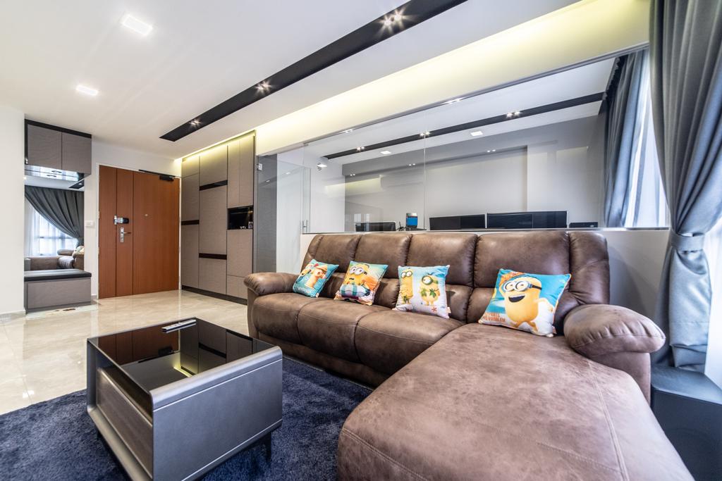 HDB, Living Room, Canberra Crescent, Interior Designer, Jialux Interior