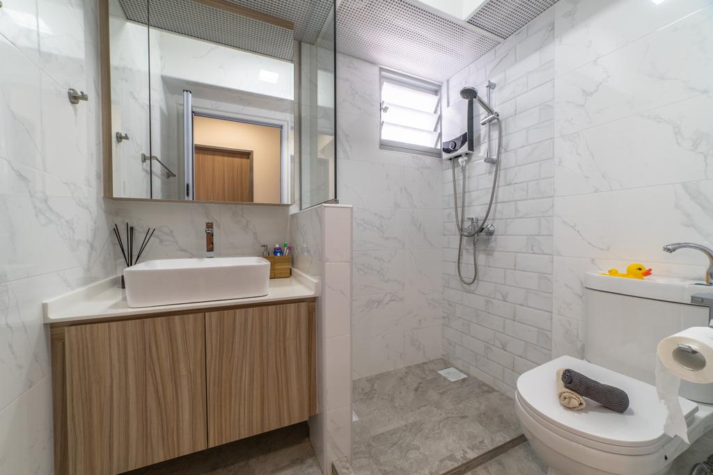 Contemporary, HDB, Bathroom, Yishun Street 43, Interior Designer, Jialux Interior, Modern