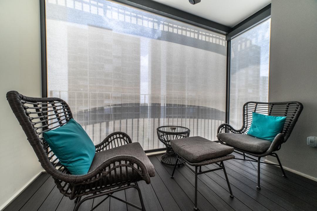 Sol Acres, Jialux Interior, Contemporary, Balcony, HDB, Outdoor Decking