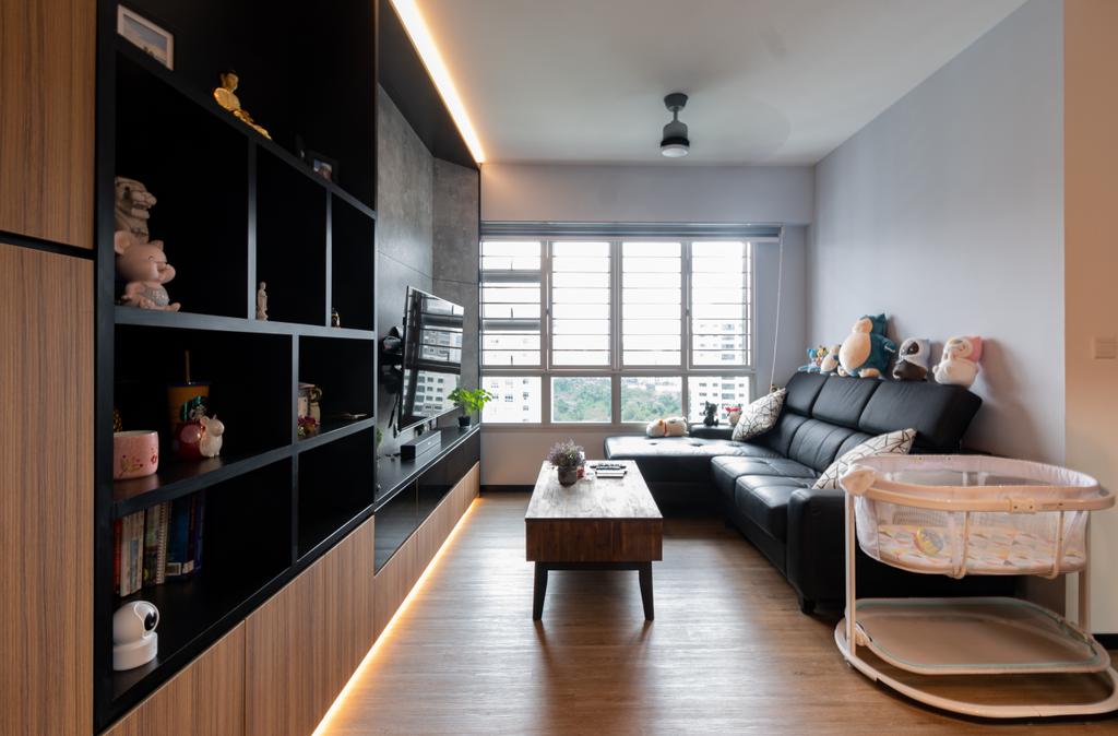 Contemporary, HDB, Living Room, Telok Blangah Crescent, Interior Designer, Yang's Inspiration Design