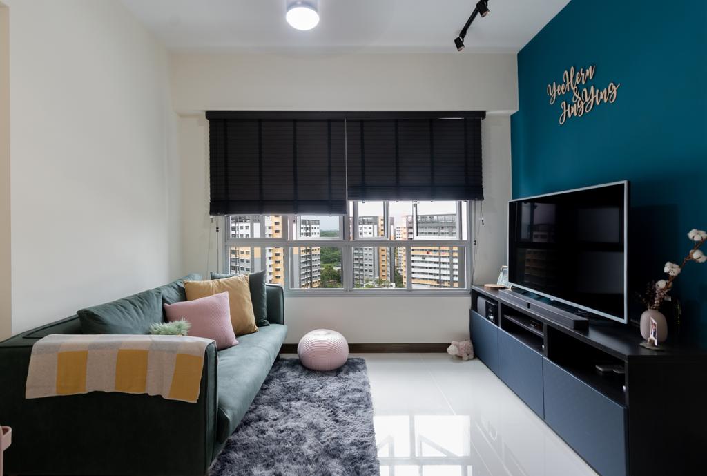 Contemporary, HDB, Living Room, Canberra Street, Interior Designer, Yang's Inspiration Design
