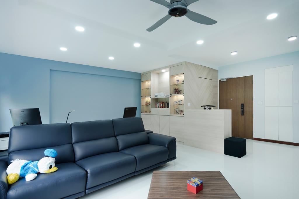 Contemporary, HDB, Living Room, Tampines Street 61, Interior Designer, Great Oasis Interior Design