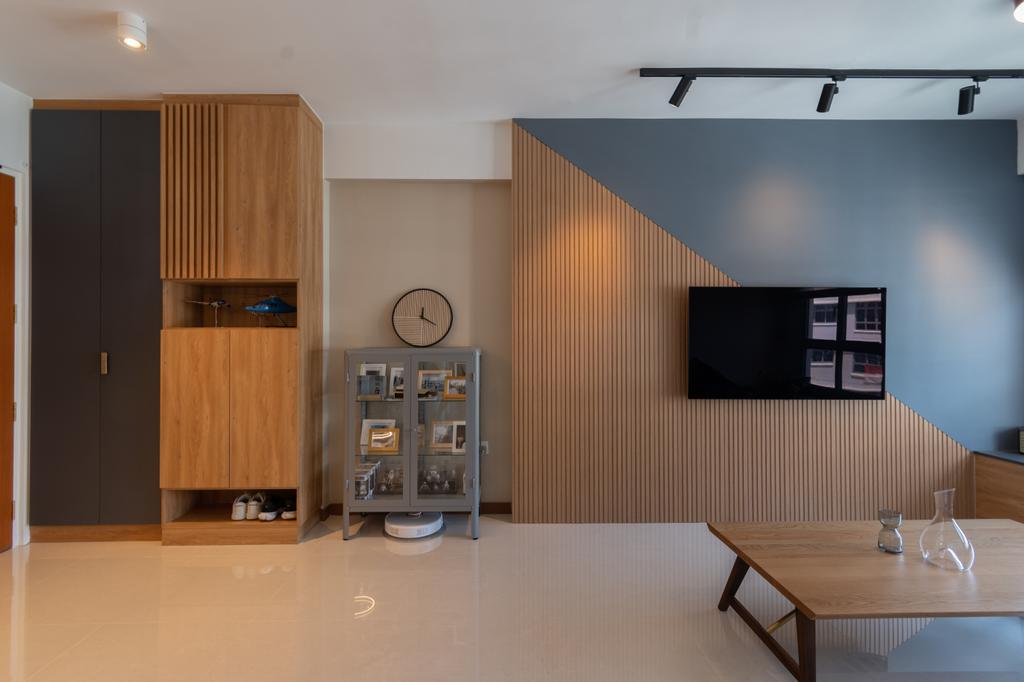 Contemporary, HDB, Living Room, Tampines North Drive 1, Interior Designer, Yang's Inspiration Design