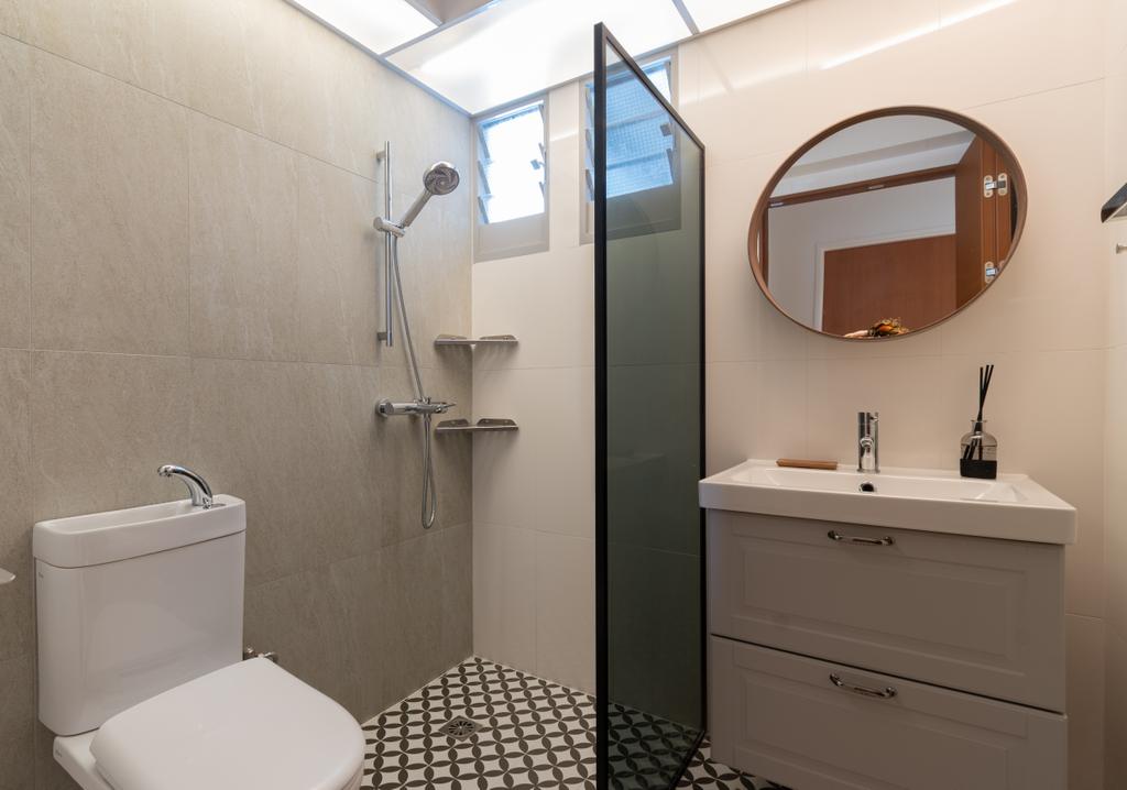 Contemporary, HDB, Bathroom, Tampines North Drive 1, Interior Designer, Yang's Inspiration Design