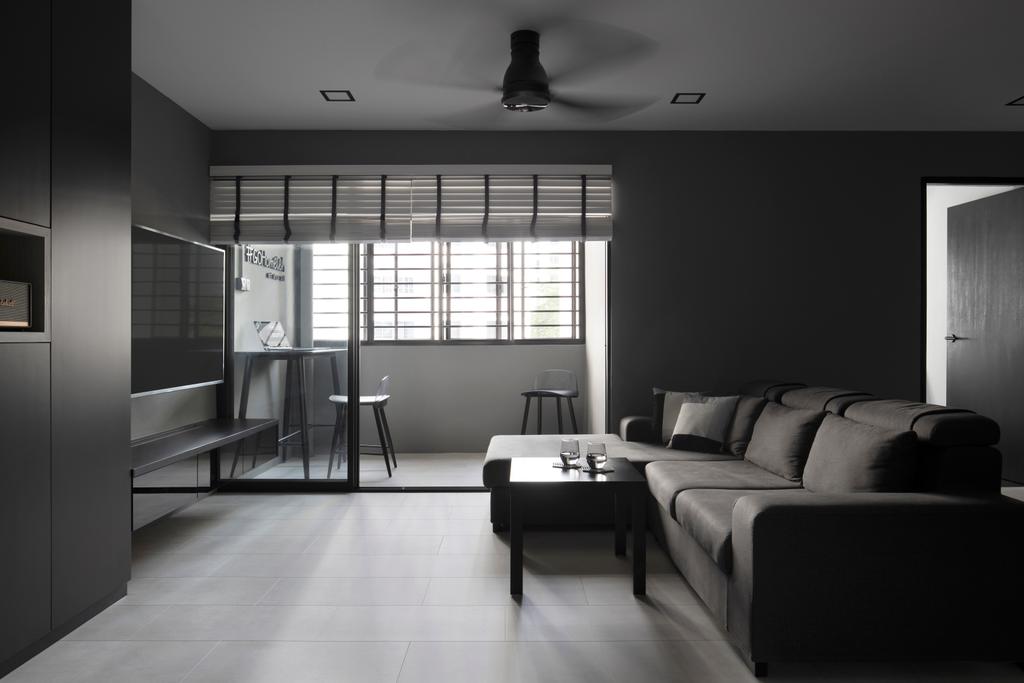 Contemporary, HDB, Living Room, Rivervale Drive, Interior Designer, Ascend Design