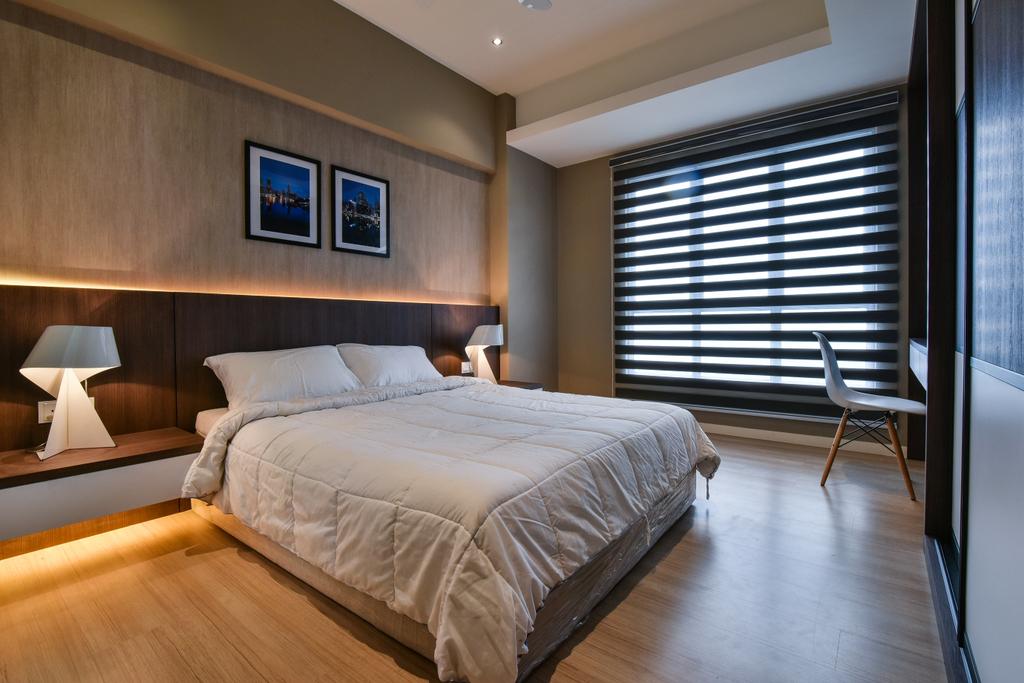 Modern, Condo, Bedroom, Villa Orkid Condominium, Interior Designer, Surface R Sdn. Bhd., Contemporary
