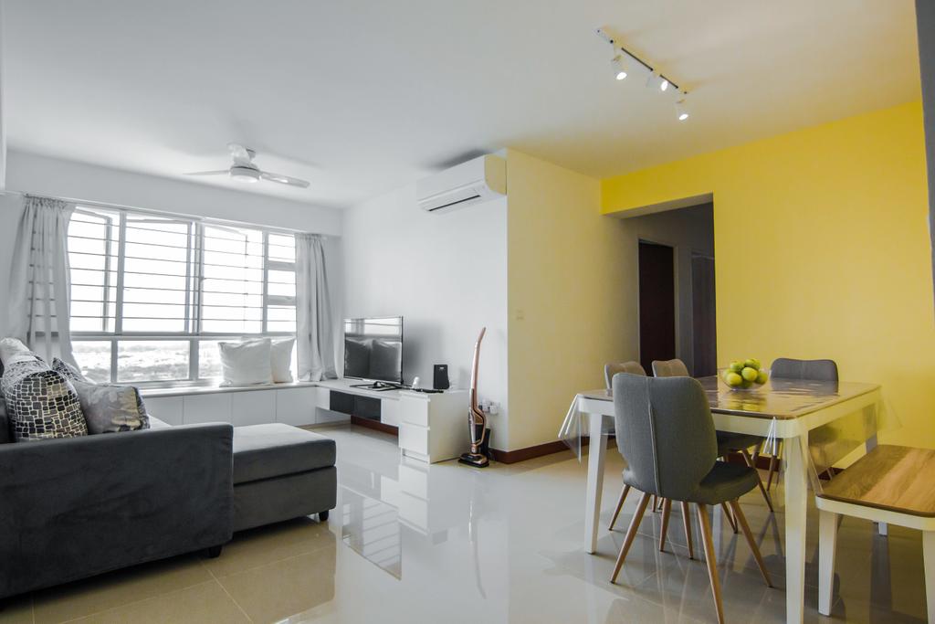 Contemporary, HDB, Living Room, Ang Mo Kio Street 44, Interior Designer, 9 Creation