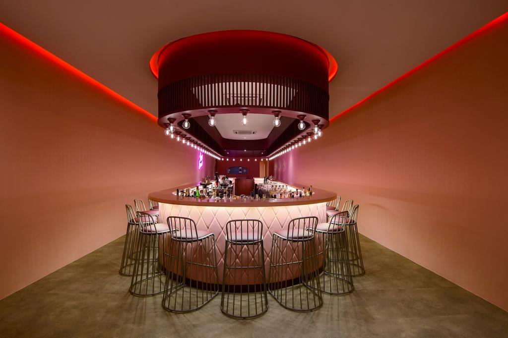 Beso Rosado Bar & Restaurant, Georgetown, Commercial, Interior Designer, Nevermore Group, Industrial