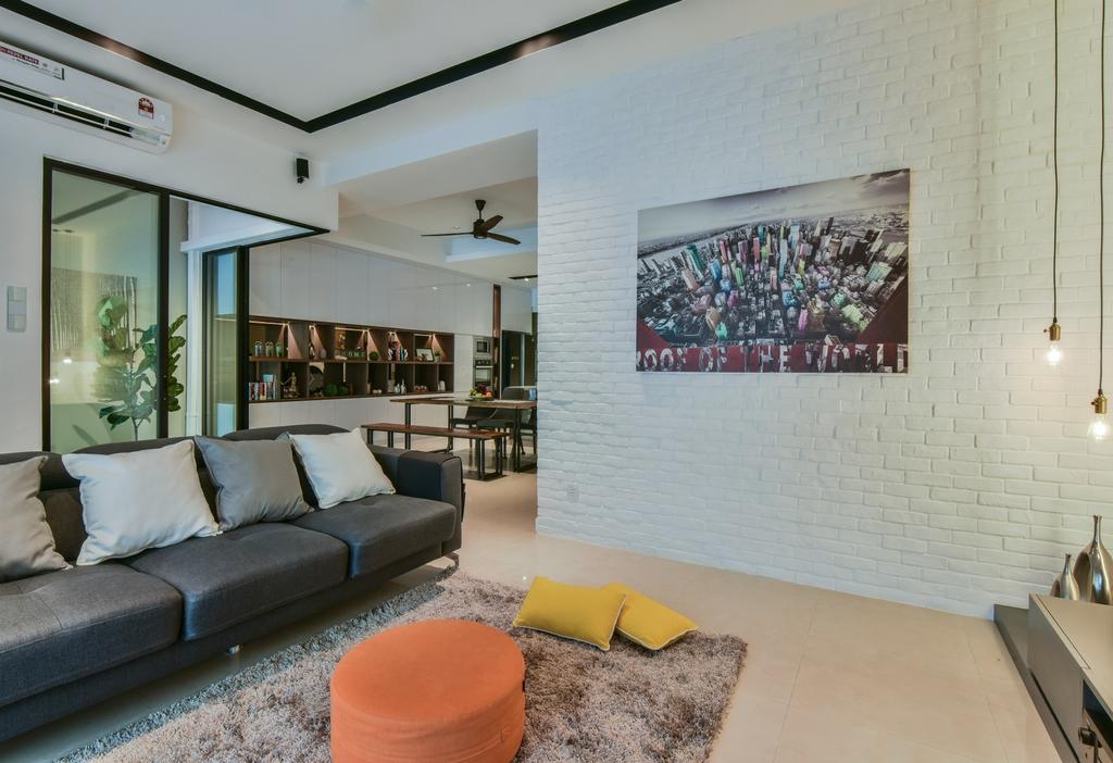 Modern, Landed, Living Room, Valencia, Sungai Buloh, Interior Designer, Surface R Sdn. Bhd., Contemporary