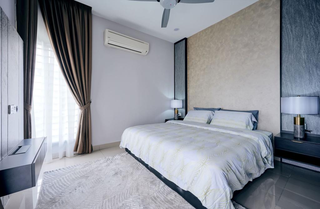 Modern, Landed, Bedroom, Taman Desiran Bayu, Puchong, Interior Designer, Klaasmen Sdn. Bhd.