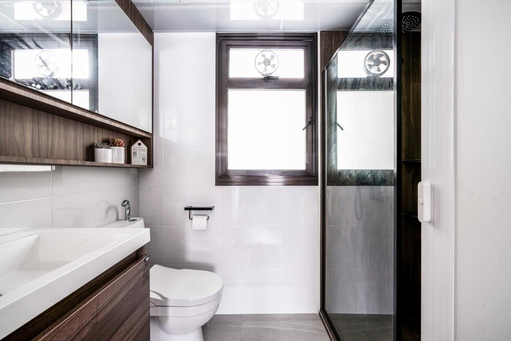 Contemporary, HDB, Bathroom, Sengkang West Road, Interior Designer, Couple Abode