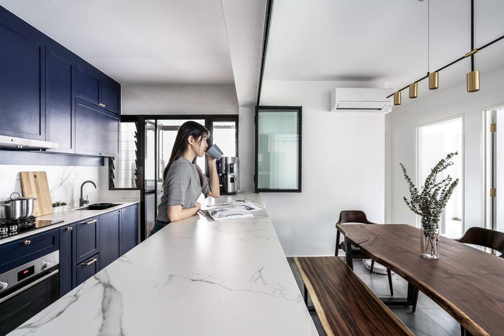 Contemporary, HDB, Kitchen, Sengkang West Road, Interior Designer, Couple Abode