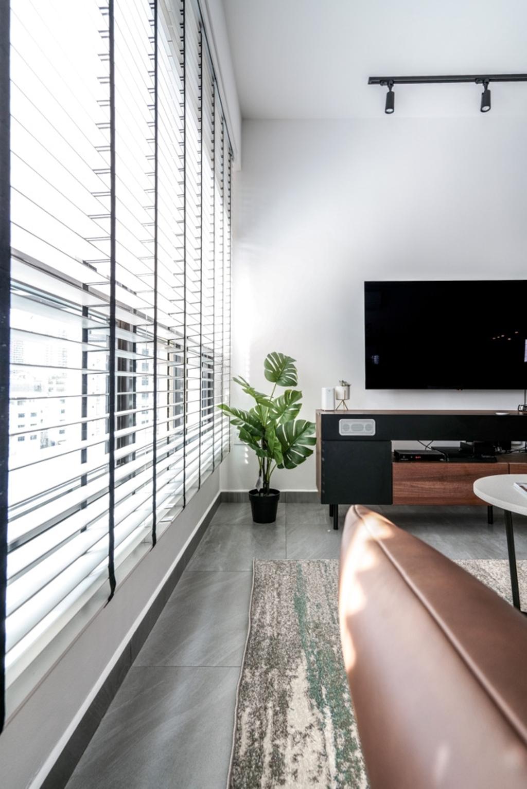 Contemporary, HDB, Living Room, Sengkang West Road, Interior Designer, Couple Abode
