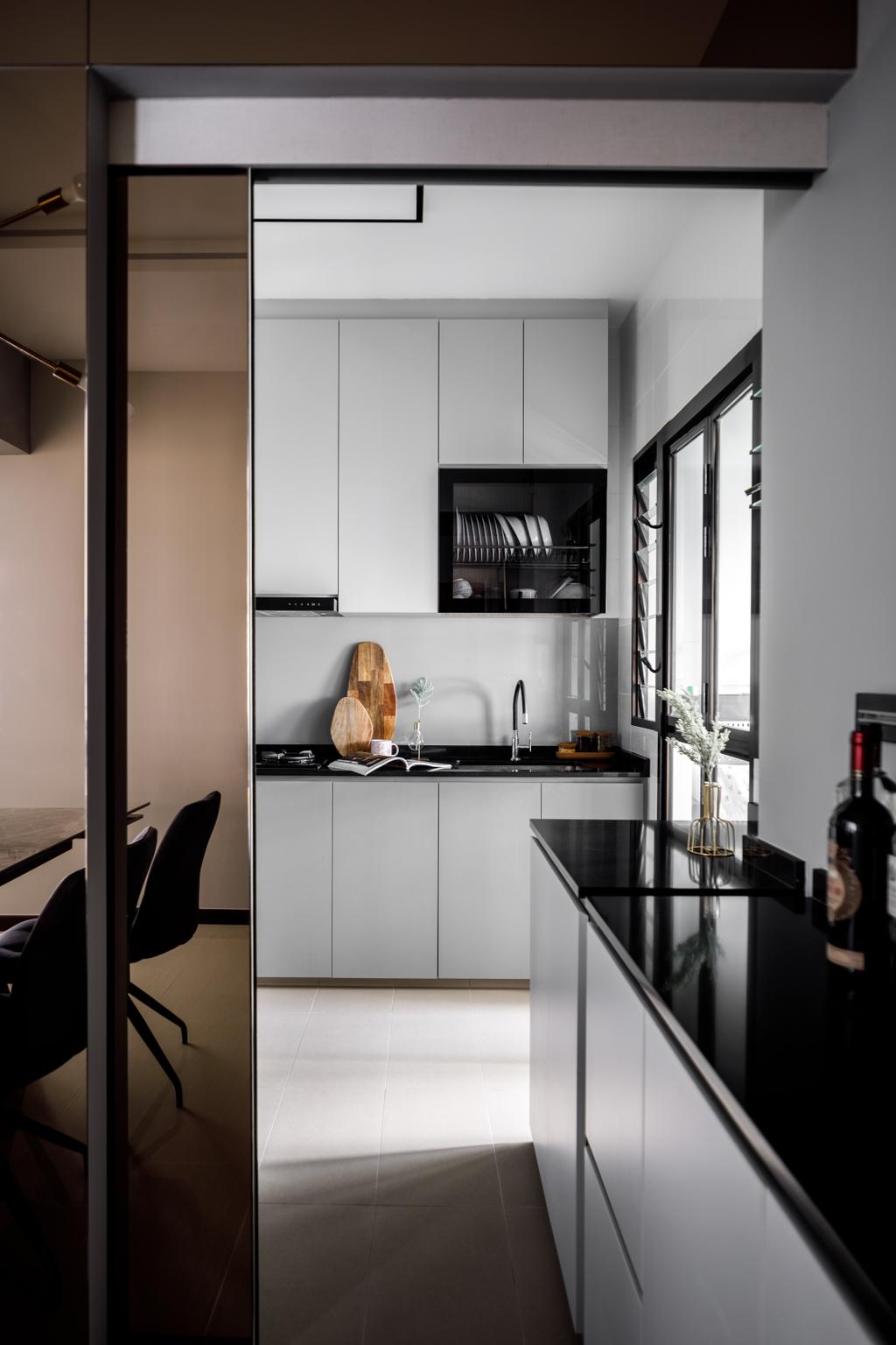 Contemporary, HDB, Kitchen, Tampines North Drive 1, Interior Designer, Jialux Interior, Modern