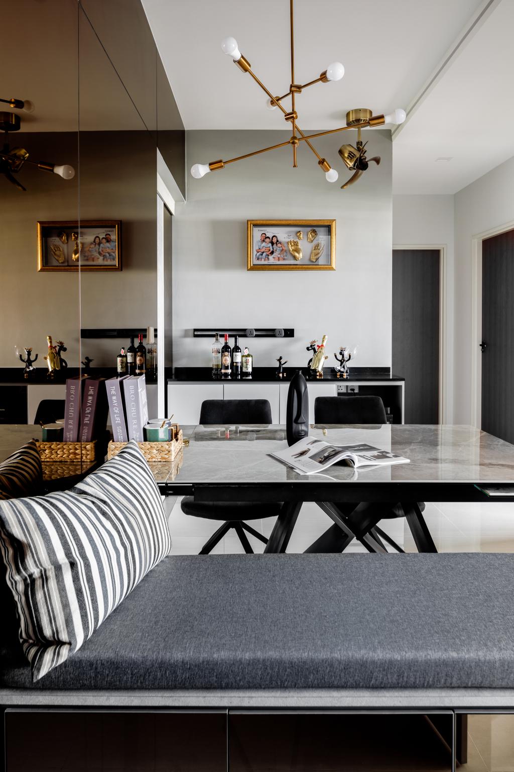 Contemporary, HDB, Dining Room, Tampines North Drive 1, Interior Designer, Jialux Interior, Modern