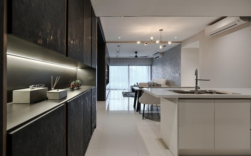 Modern, Condo, Dining Room, West Side 3, Kuala Lumpur, Interior Designer, Amaze Design Sdn Bhd, Contemporary