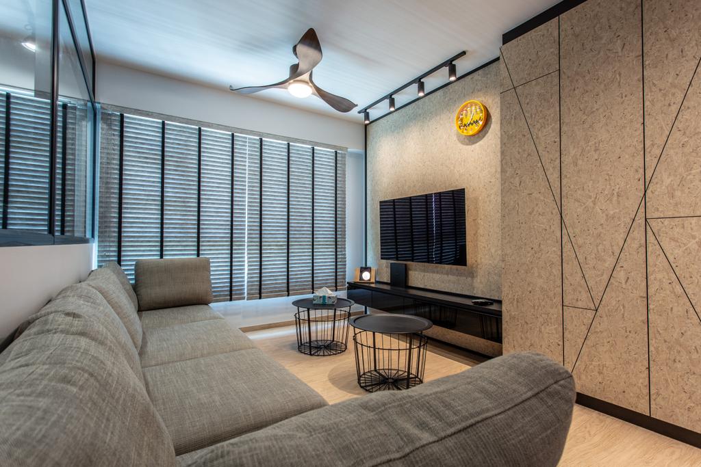 Contemporary, HDB, Living Room, Sumang Lane, Interior Designer, Luova Project Services