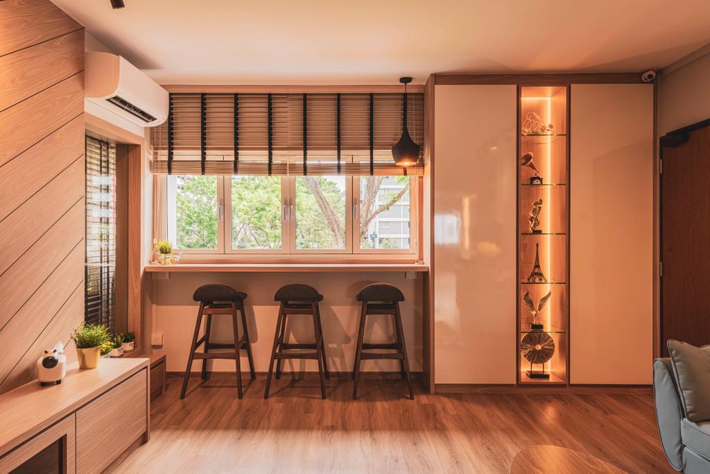 Contemporary, HDB, Living Room, Ang Mo Kio Avenue 3, Interior Designer, New Chapter Design.com