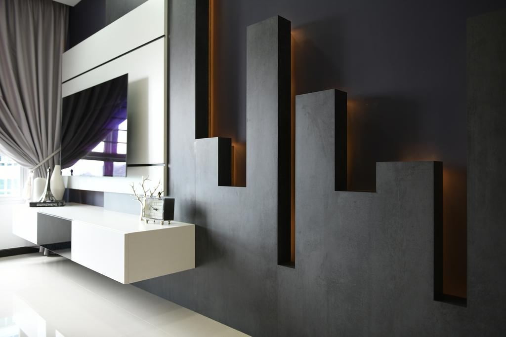 Modern, HDB, Living Room, Telok Blangah Street 31, Interior Designer, Thom Signature Design, Contemporary