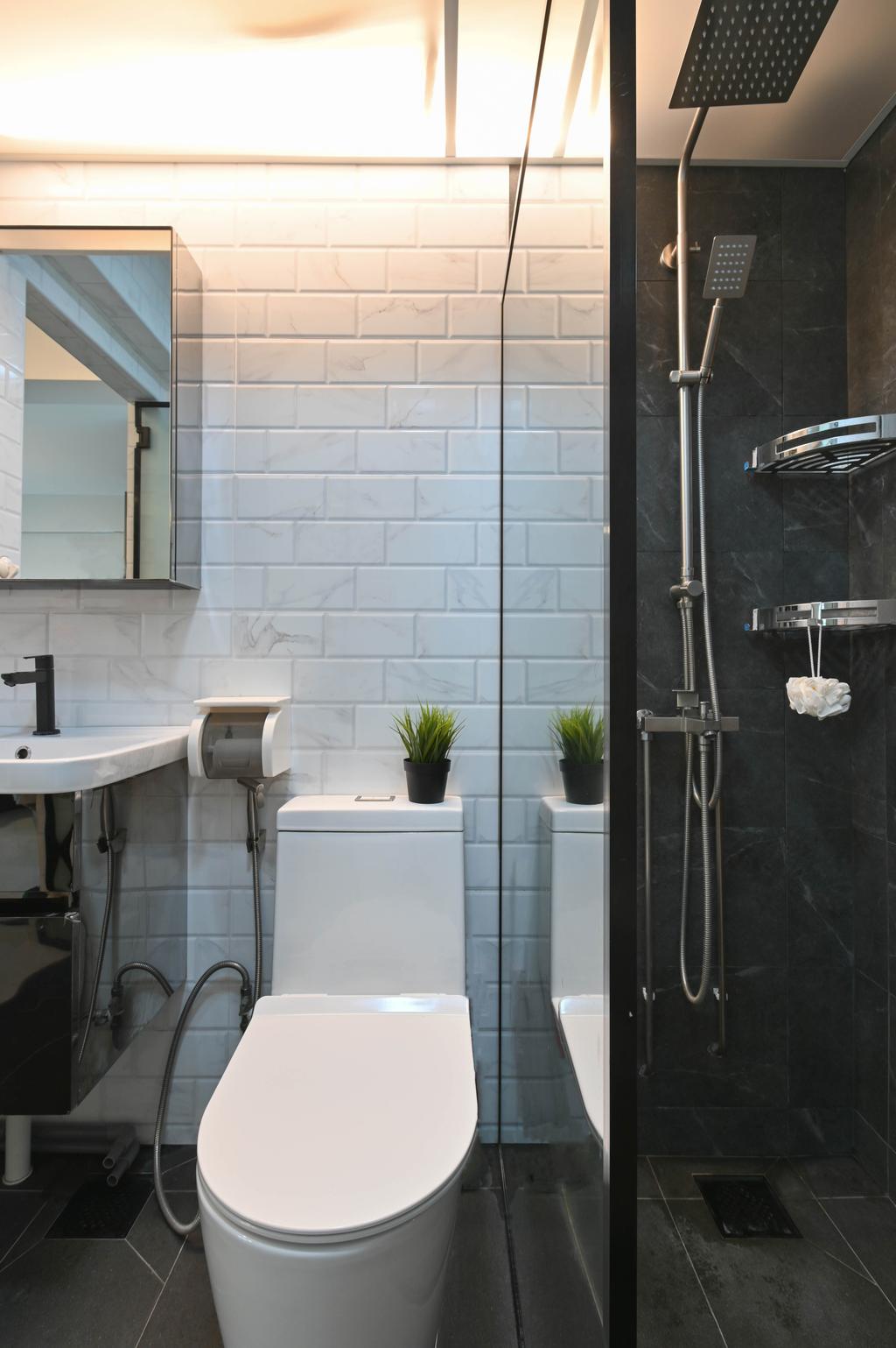 Contemporary, HDB, Bathroom, Sengkang East Avenue, Interior Designer, Yang's Inspiration Design