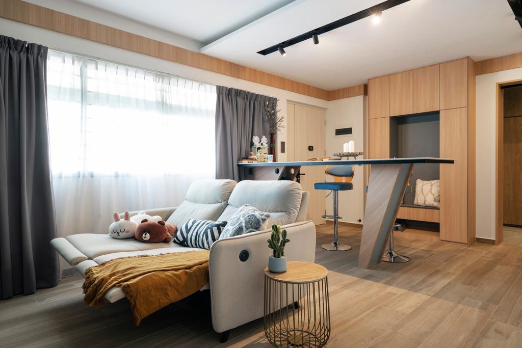 Scandinavian, HDB, Living Room, Jalan Membina, Interior Designer, Livspace