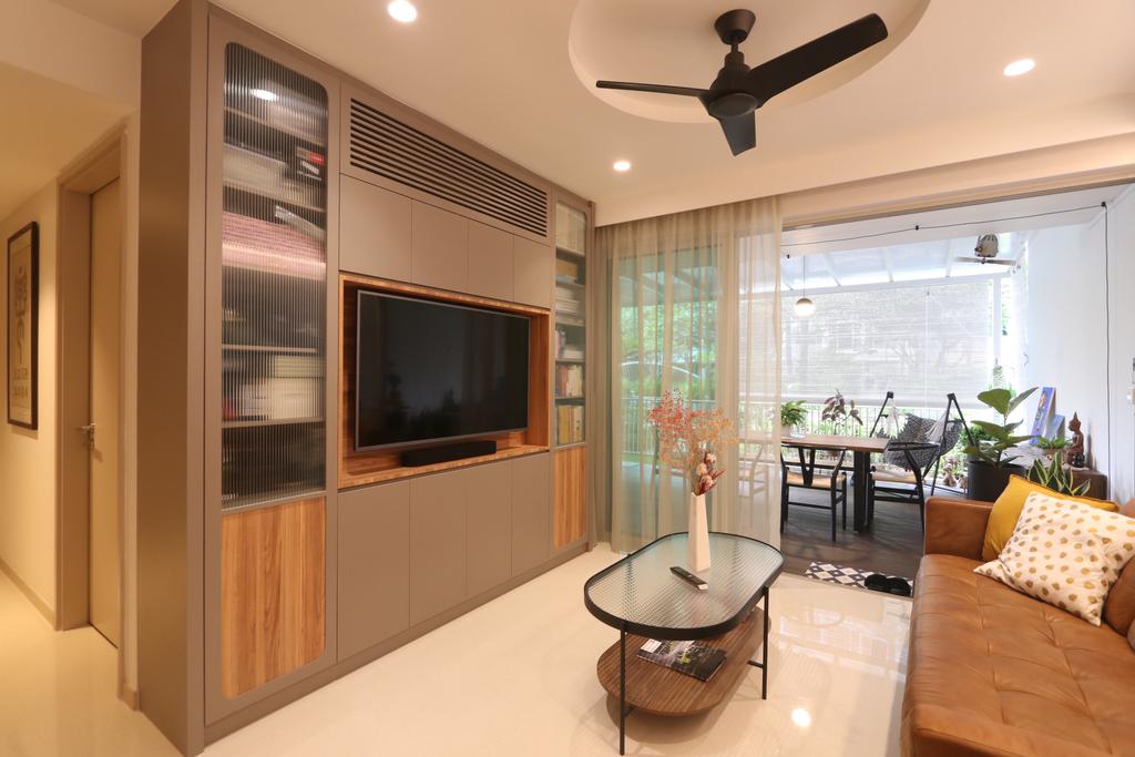 Modern, Condo, Living Room, Optima @ Tanah Merah, Interior Designer, D'Phenomenal
