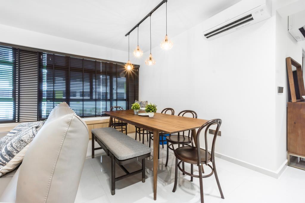 Contemporary, HDB, Dining Room, Tampines Street 61, Interior Designer, Flo Design
