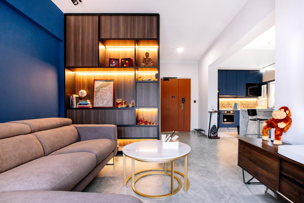 Contemporary, HDB, Living Room, Buangkok Link, Interior Designer, Stylemyspace