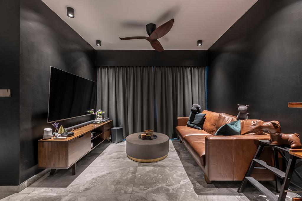 Contemporary, HDB, Living Room, Ang Mo Kio Avenue 3, Interior Designer, 13th Design Studio