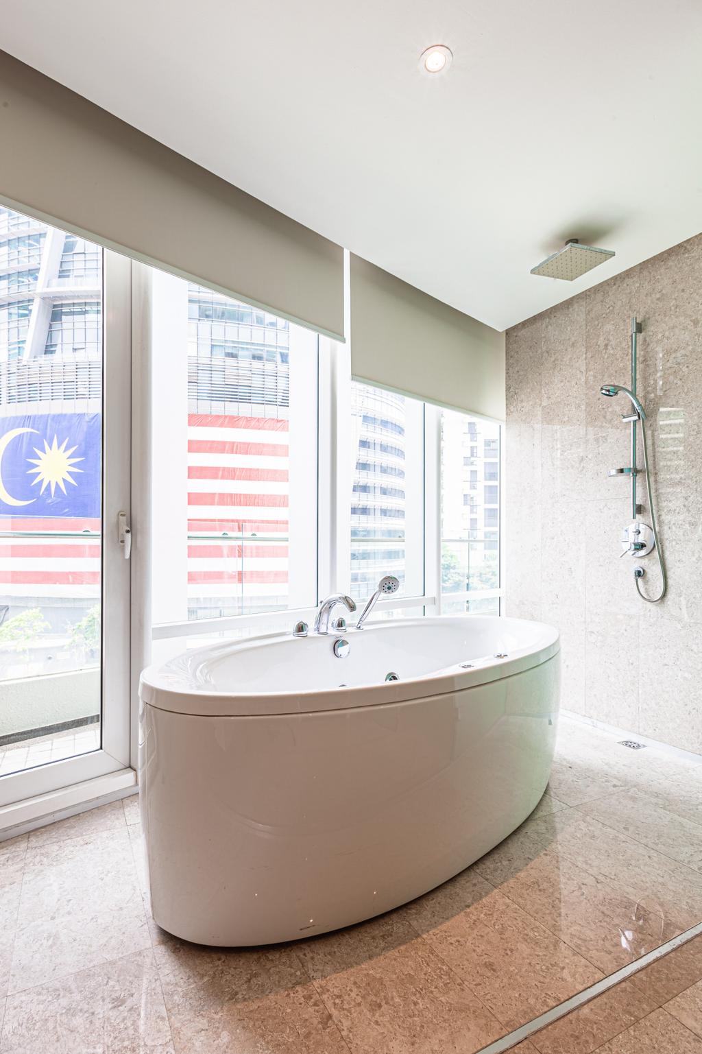Modern, Condo, Bathroom, Oval Residence KL, Interior Designer, Design Aid Sdn. Bhd.