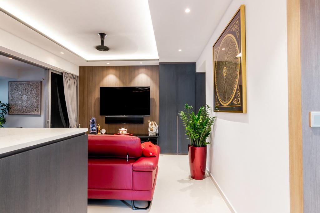 Modern, HDB, Living Room, Toa Payoh Lorong 1A, Interior Designer, 9 Creation, Contemporary