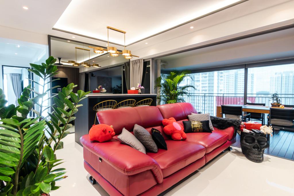 Modern, HDB, Living Room, Toa Payoh Lorong 1A, Interior Designer, 9 Creation, Contemporary