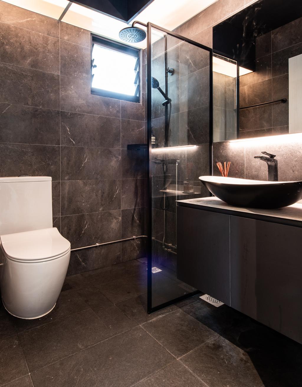Contemporary, HDB, Bathroom, Havelock Road, Interior Designer, Dyel Design
